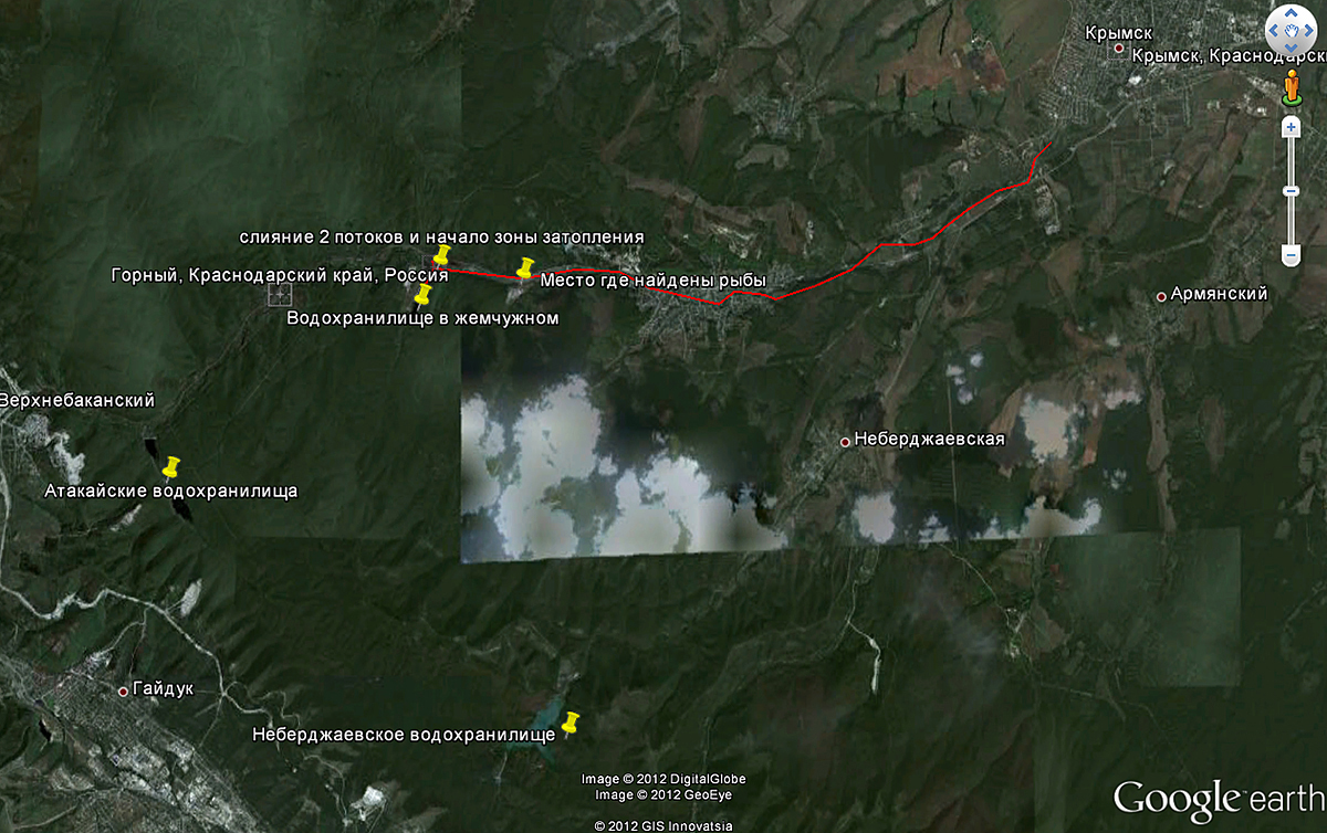 Погода в крымске карта